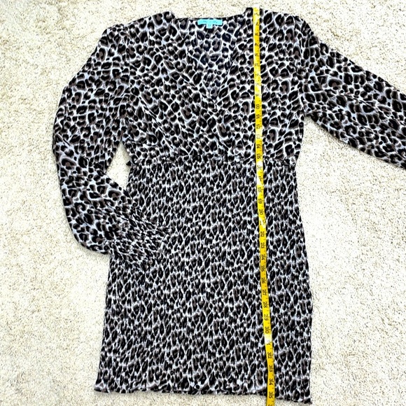 She + Sky Animal Print Smocked Skirt Dress Size Medium - Picture 7 of 11
